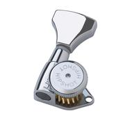 Hipshot Chrome Open Gear Grip-Lock Griplock Chitarra 21mm Standard Post Bass