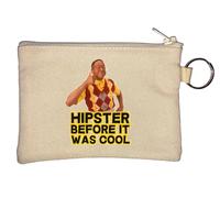 Hipster Before It was Cool - Portamonete con portachiavi, colore: Beige