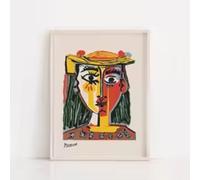 HIPWST Picasso - Stampa su tela con stampa astratta, 70 x 100 cm, senza cornice