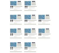 Hipzeepo 10 Set Kit Circuiti Stampati per Esercitazioni Saldatura per Formazione Sulle Competenze SMT 110 Componenti/Set Circuito Stampato per Esercitazioni Saldatura DIY