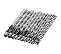 Hipzeepo 14PZ Round Hollow Punch Set Leather Craft Punch Tool Hollow Hole Punch Cutter Tool per Cinturini per Orologi Cinture Canvas