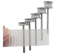 Hipzeepo 5 Pezzi Bit di Incisione Montati con Diamanti Concavo 1/8 "Gambo Grido A Grana Grazia (80#)