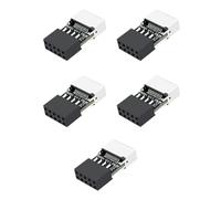 Hipzeepo 5Pcs Adattatore Convertitore Connettore di Tipo e A 20 Pin per USB 2.0 A 9 Pin per Scheda Madre Adattatore Header Type e per Scheda Madre PC USB2.0 9Pin A Tipo e 20Pin