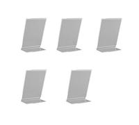 Hipzeepo 5PZ Acrilico Display Volantino Stand Contatore Menu Bacheca nel Plastica Porta College per Poster Aziendali