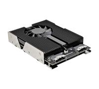 Hipzeepo Adattatore da 3,5 "da 3" da SSD A 4X PCIE NVME M.2 SSDX4 con LED da 15pin da 15 mm da 60 mm PCLE 4.0 64GBPS