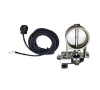 Hipzeepo Automobile Exhaust System 2 Pin Electric Valve Controller Kit Adjustable Dual Return Air Downspouts 2.5" Exhaust Pipe