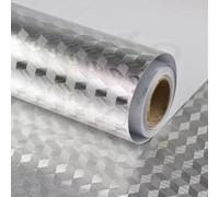 Hipzeepo Backsplash Protector Paper Adesivo di Aluminio per la Buccia da Cucina e Stickk B 40cmx Cocina.