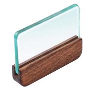 Hipzeepo Blocco Levigatore per Lucidare il Cuoio con Manico In Noce Blocco Levigatore per Lucidare il Cuoio e il Bordo In Vetro