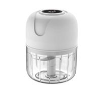 Hipzeepo Chopper Aglio Elettrico USB Mini Robot da Cucina Ricaricabile Ricaricabile 250 Ml di Aglio Elettrico Moscerino Vegetale Portatile Bianco