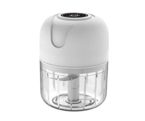 Hipzeepo Chopper Aglio Elettrico USB Mini Robot da Cucina Ricaricabile Ricaricabile 250 Ml di Aglio Elettrico Moscerino Vegetale Portatile Bianco