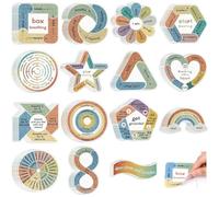 Hipzeepo Confezione da 75 Pezzi di Boho Calm per Ansia, Testurizzati Anti-Stress, Articoli per Sollievo Sensoriale