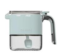 Hipzeepo Contenitore Ermetico per Spezie con Coperchio e Cucchiaio per Sale e In Polvere, Dispensa da Pranzo C