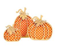 Hipzeepo Decorazione Autunnale in Legno A Forma di, 3 Pezzi di Fatto A Mano, Decorazioni per Casa e Giardino per L'Autunno, Decorazioni per Il Ringraziamento.