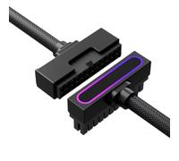 Hipzeepo di Prolunga per Alimentatore ARGB SYNC One-Line Connection ATX24PIN - Curvatura Laterale 90°, Lunghezza 30 cm per Computer A