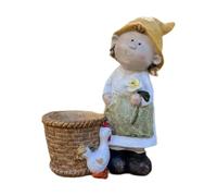 Hipzeepo Disponitore Contenitore di Fiore in Resina Display per Il Giardino Organizzatore di Statue per L'Organizzatore per Piante da Interno da Banco da Banco da Banco