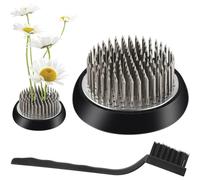 Hipzeepo Flower Frog - Portavasi A Stelo Grande da 2,4 Pollici, Porta Bouquet e Set di Spazzole Multifunzione per La Pulizia - Combo da 2 Pezzi