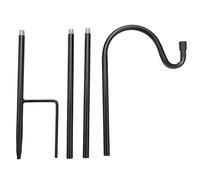 Hipzeepo Ganci da Pastore Resistente Alla Ruggine da Giardino Appendiabiti da Esterno nel Metallo Appendiabiti Mangiatoia per Uccelli 80.5X10X1Cm