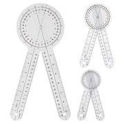 Hipzeepo Goniometro un 3 Pezzi Goniometro da 6/8/12 Pollici per Terapia Occupazionale Strumento per Misurare L'Angolo Righello Universale un 360 Gradi