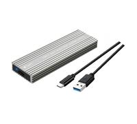 Hipzeepo In Metallo con Dissipazione del M.2 SSD Enclosure USB 3.2 Type-C Supporta Il Protocollo Duale/NVMe Hard Disk Box F