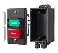 Hipzeepo Interruttore di Controllo per da Tavolo, Trapano A Colonna, da Banco A Doppia Tensione (120V/220V/380V) - Interruttore On/Off Monofase con Hardware per Scatola di Interruttore Profo