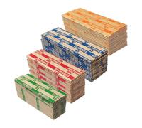 Hipzeepo Involucro per Monete Strippato - 400 Pezzi In Set da 100 Pezzi per Quarti, Centesimi, Dime, Nichelini, Assortiti di Dimensioni Standard.