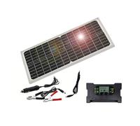 Hipzeepo Kit di Solari Duali da 30W 12V, Portatile per Uso Interno Ed Esterno, di Energia Solare Resistente All'Acqua IP65.