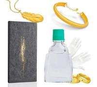 Hipzeepo Kit di Test per 10k 14k 18k 22k 24K con Soluzioni da 10g, Pietra di Test per per Rilevazione di Metalli In