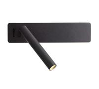 Hipzeepo Lampada da Lettura A LED da Parete per Camera da Letto, Hotel, Lampada da Notte Minimalista, Applique da Comodino Girevole, Apparecchio di Illuminazione da 3 W A