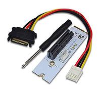 Hipzeepo NGFF M.2 Un PCI-E 4X Riser Card M2 Key M Un PCIe X4 Adattatore con Indicatore di Tensione LED per ETH Mining