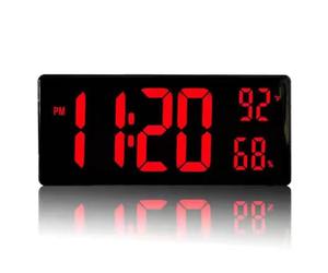 Hipzeepo Orologio da Parete con Schermo Super Grande Opzionale e Supporto Sospeso, Orologio Digitale A LED Big Bowl per Soggiorno, per L'Arredamento della Casa