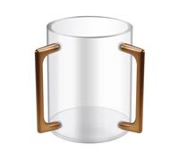 Hipzeepo Per la Preghiera Ebraica, Coppa per Il Lavaggio delle in Acrilico, Coppa Cilindrica con Due Manici in Metallo, Coppa per Il Lavaggio A Mano per da Cucina.