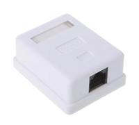Hipzeepo Per RJ45 8P8C per R11 per Modulo RJ45 Presa Accoppiatore Jack Adattatore Cat6 UTP Non Schermato A Porta Singola Montaggio da Scrivania