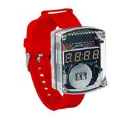 Hipzeepo Progetto di Saldatura Fai da Te Kit Elettronico Fai da Te per Orologio A LED con Display da 0,28 Pollici e Orologio A Tubo con e Cinturino B