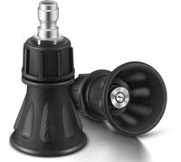 Hipzeepo Protezione per Ugello di Lavaggio A Pressione In Acciaio Inossidabile (2 Pezzi), 40 Gradi, Include Orificio da 4,0 mm e Attacco Rapido da 1/4"