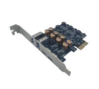 Hipzeepo Scheda di Espansione PCI-e USB 3.2 Gen1 5Gbps X1 A 2 Porte USB-A + 2 Porte Type-C Adattatore di Estensione HUB USB Convertitore PCIE A USB