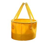 Hipzeepo Secchio Portatile Esterno. Contenitore d'Acqua Portatile da Pesca. Contenitore d'Acqua da Lavabo per la Pulizia. Giallo. capacità 20L.