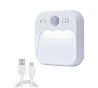 Hipzeepo Sensore di Movimento Smart Luce Notturna LED Ricaricabile USB Lampada Magnetica con Sensore di Luce 7 Colori RGB