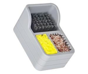 Hipzeepo Spugna di Pulizia per Punta In Acciaio Filo di Rame Pallina In Rame Pulitore per Punta di Saldatura Strumento per Rimozione Della Saldatura BOX