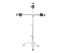 Hipzeepo Supporto per Lampada con Treppiede Mini C-Stand Regolabile Universale Multifunzione da 5 Pollici per Luce di Trasmissione in Diretta