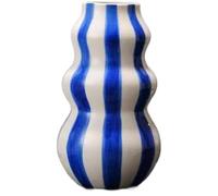 Hipzeepo Vaso in Ceramica Dipinto A Cerchio con Disposizione Floreale da Scrivania, Ornamenti per Decorare Il Soggiorno, la Camera da Letto e L'Ingresso, Colore Blu.