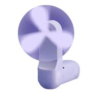 Hipzeepo Ventola Pieghevole Portatile A Mano, Regalo per Studenti, Ventilatore da Esterno con Coniglio Viola