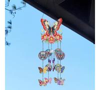 HIQE-FL Diamond Painting Wind Chimes,Diamond Painting Bambini,Kit per la Pittura in 5d con Diamanti,DIY-Ornamenti,Scacciapensieri a Diamante Diamante,pour Casa Finestra Parete Giardino Décoration