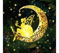 HIQE-FL Luna Lampada Solare,Luna Lampada Per Esterni Per Balcone,Solare Per Esterni,Impermeabile,Cortile,Decorazione da Giardino