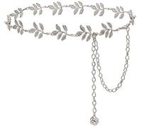 HIQUACC Catena in metallo per la vita, accessori per le donne, M: 47.2 in/120 cm