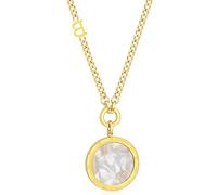 HIQUACC Collana lunga con ciondolo a forma di nappa con strass di cristallo, per donne e ragazze, Acciaio inossidabile