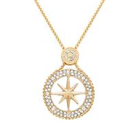 HIQUACC Collana lunga con ciondolo a forma di nappa con strass di cristallo, per donne e ragazze, Acciaio inossidabile