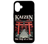 Hiragana Katakana Kaizen Metodo Kaizen Citazione Kai Zen Custodia per iPhone 16 Plus