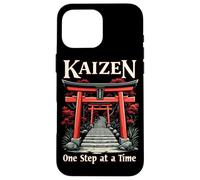 Hiragana Katakana Kaizen Metodo Kaizen Citazione Kai Zen Custodia per iPhone 16 Pro Max