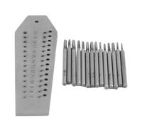 Hiraith 0,7 Mm-2 Mm Tocca e Set da Morire, Kit di Scarpati Micro-Pezzi da 14 Pezzi Kit di Scarpati Micro per la Riparazione di Moto e Gioielli con Piastra di Filettatura in Metallo