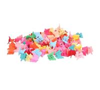 Hiraith 100 Fermagli per Capelli Colorati Mini Farfalla per Bambine, Accessori per Capelli Leggeri per Bambini